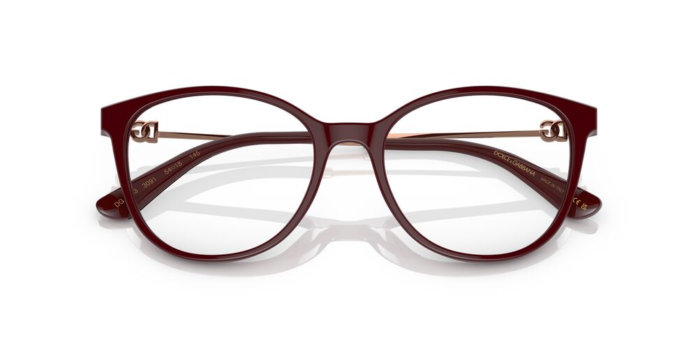 Gafas Oftálmicas Dolce Gabbana 0DG3363 Mujer Color Burdeo