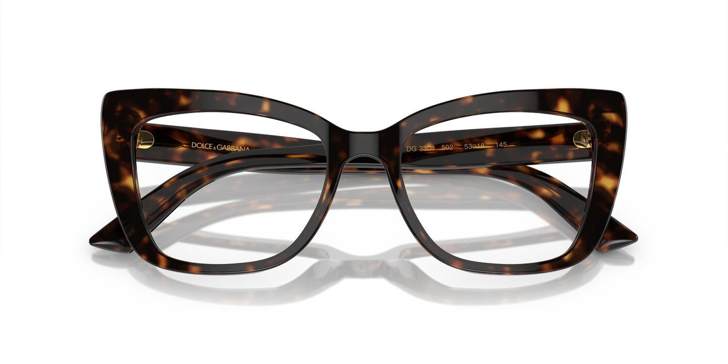 Gafas Oftálmicas Dolce Gabbana 0DG3308 Mujer Color Café
