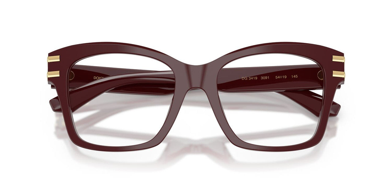 Gafas Oftálmicas Dolce DG3419 Mujer Color Burdeo
