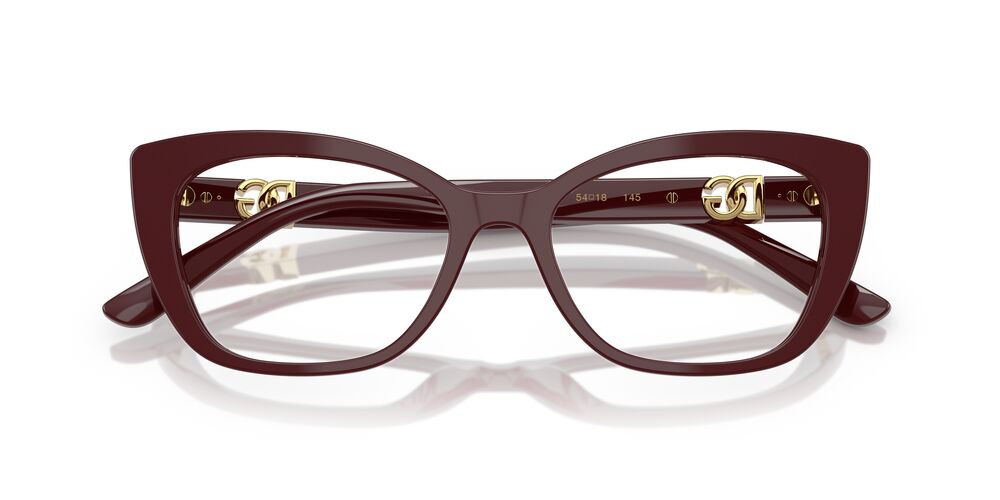 Gafas Oftálmicas Dolce Gabbana DG3398 Mujer Color Burdeo