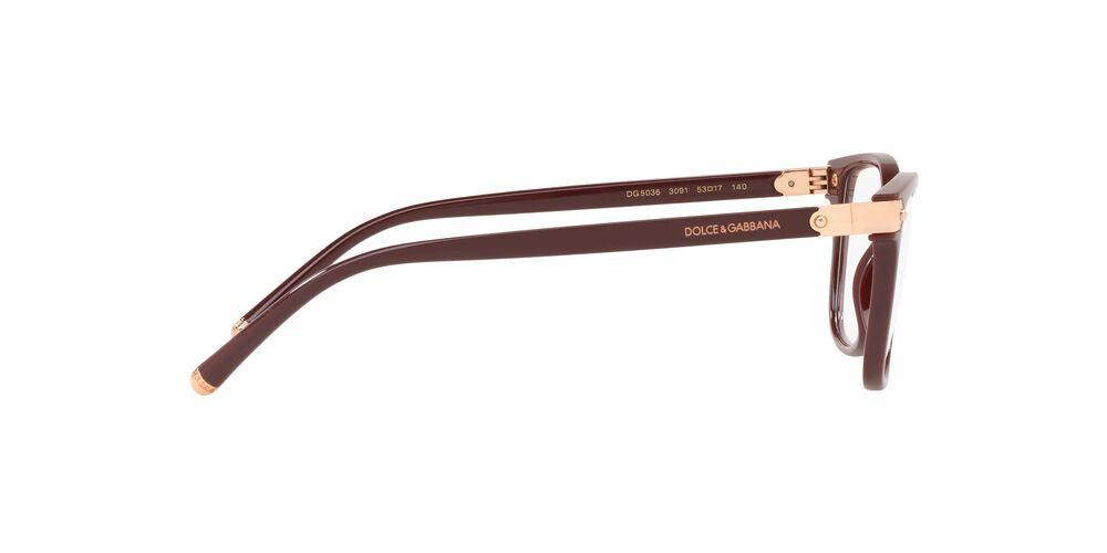 Gafas Oftálmicas Dolce Gabbana 0DG5036 Mujer Color Burdeo