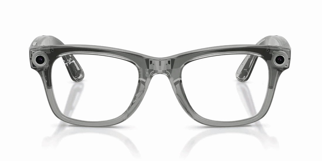 Gafas de Sol Ray-Ban Meta RW4012 Wayfarer Transitions Azul/Gris