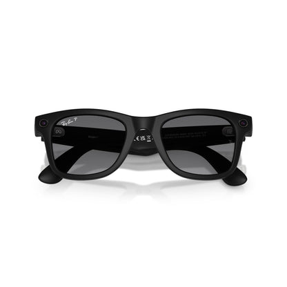 Gafas de Sol Ray-Ban Meta RW4012 Wayfarer Polarizado Gris/Negro