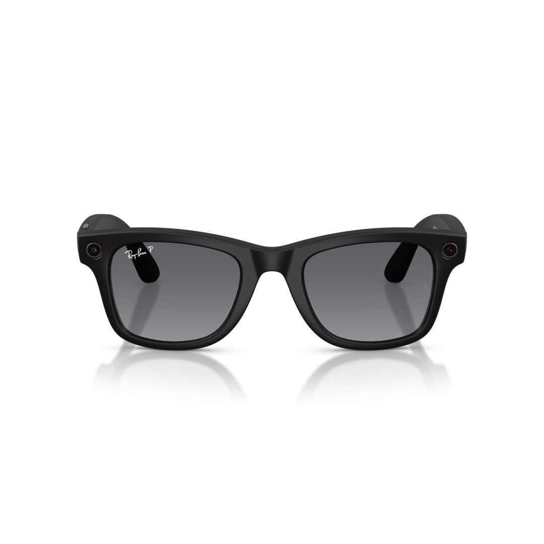 Gafas de Sol Ray-Ban Meta RW4012 Wayfarer Polarizado Gris/Negro