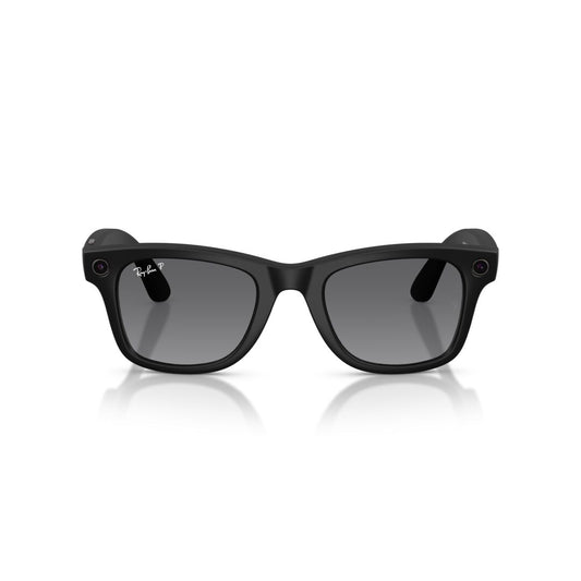 Gafas de Sol Ray-Ban Meta RW4012 Wayfarer Polarizado Gris/Negro