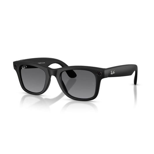Gafas de Sol Ray-Ban Meta RW4012 Wayfarer Polarizado Gris/Negro