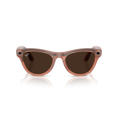 Gafas de Sol Ray-Ban Meta RW4014 Skyler Transitions Café/Durazno