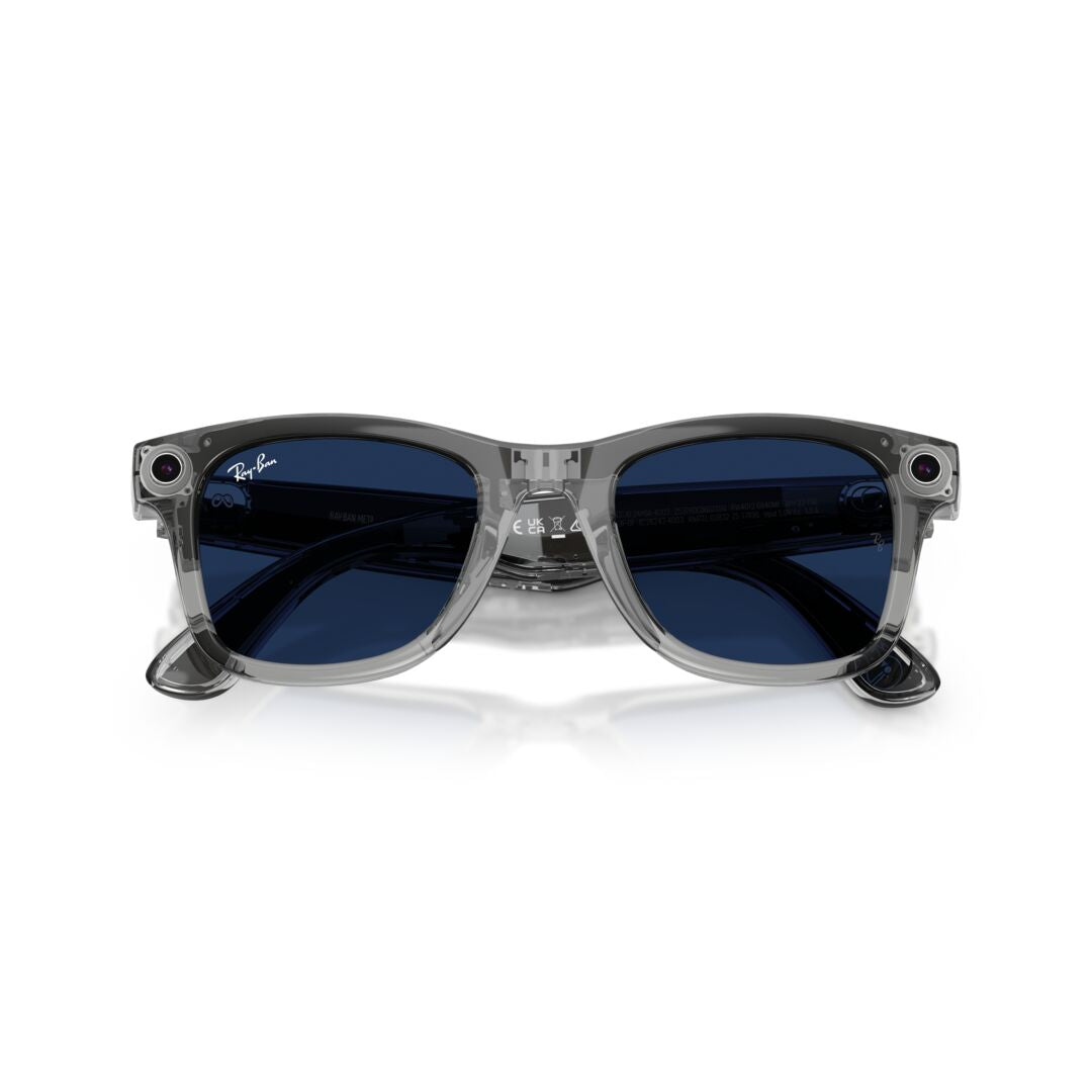 Gafas de Sol Ray-Ban Meta RW4012 Wayfarer Transitions Large Azul/Gris