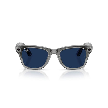 Gafas de Sol Ray-Ban Meta RW4012 Wayfarer Transitions Large Azul/Gris