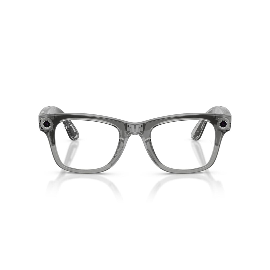 Gafas de Sol Ray-Ban Meta RW4012 Wayfarer Transitions Large Azul/Gris