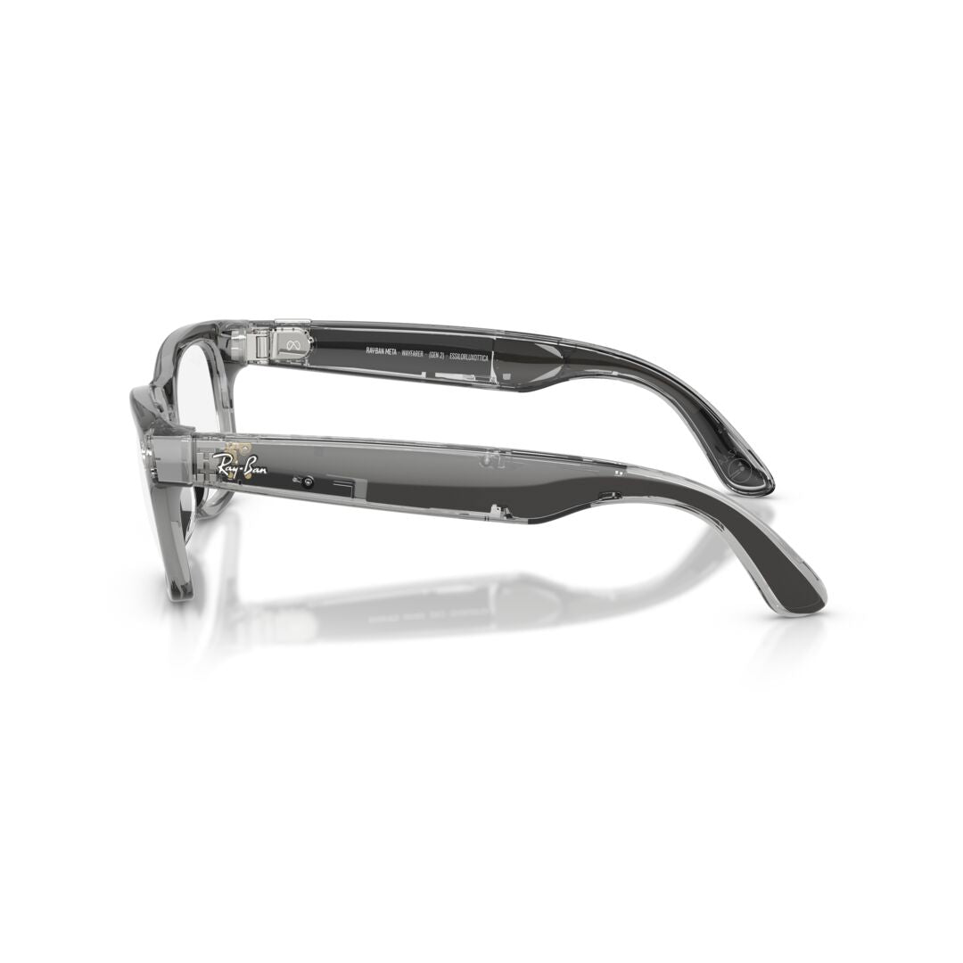 Gafas de Sol Ray-Ban Meta RW4012 Wayfarer Transitions Large Azul/Gris